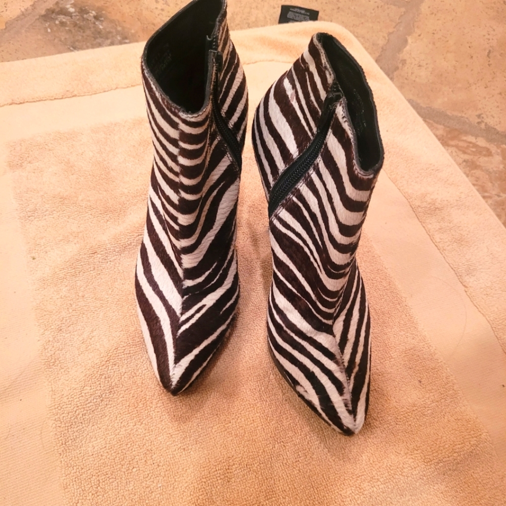 Steve Madden Zebra booties